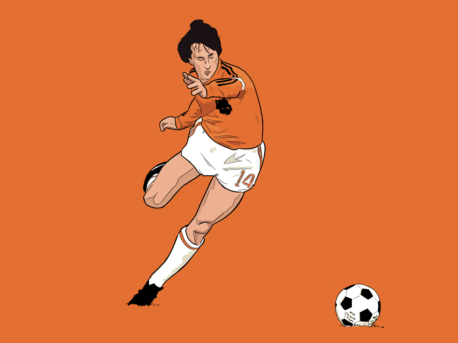 Johan Cruyff of Ajax Amsterdam in 1972. Wallpaper. | Futebol vintage,  Futebol, Futebol soccer