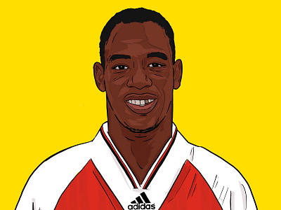 Ian Wright adidas arsenal design football illustration premier league sport wright