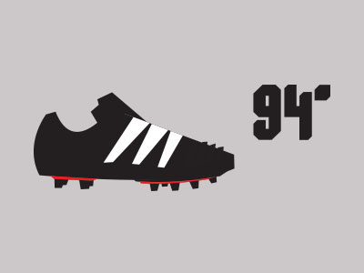 Predator 94' adidas boot colour footwear illustration minimal shapes sport vector