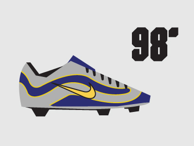 98' Nike Mercurial minimalist Illustration