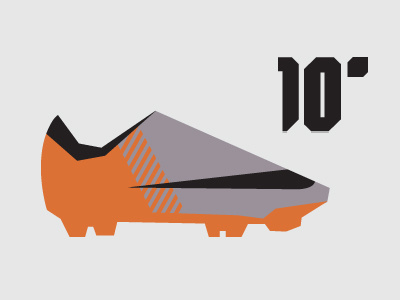 10' Nike Mercurial Vapor Superfly II minimalist illustration design minimalist nike nike football ronaldo shapes simple vector