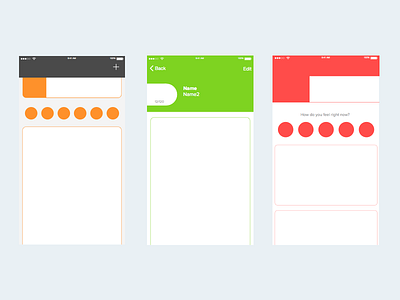 Some UI Explorations ui wireframes