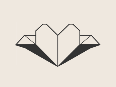 origami heart illustration
