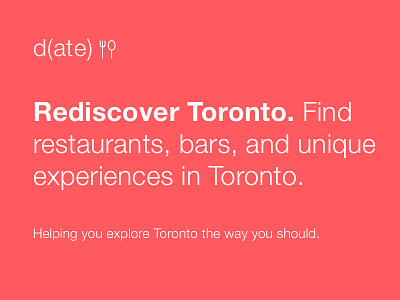 d(ate) Toronto — Restaurants and bars directly to your inbox