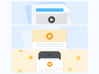 Video Player Thumbnails button icon illustration placeholder play player thumbnail video