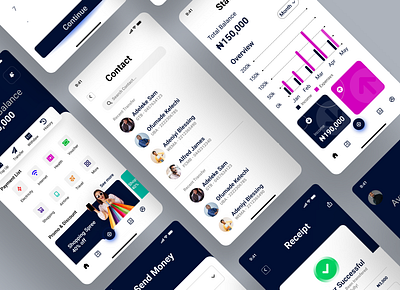 Elite - Electronic Wallet App animation app buttons contact design dribbble shots finance fintech hd homepage namdesign page payment page splash screen statistics technology ui ux wallet