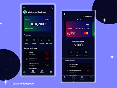 Accent Virtual Dollar Card App