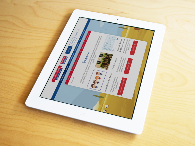 Vacaciones Santillana Web 2014 web tablet mobile newsletter banner ads digital campaing summer 2014