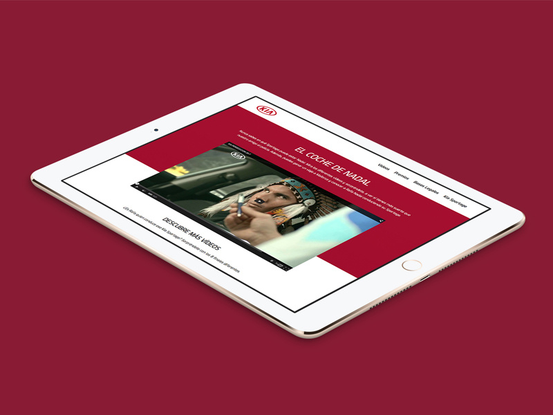 Kia - Elcochedenadal.com ipad iphone tablet mobile car coche nadal rwd responsive kia