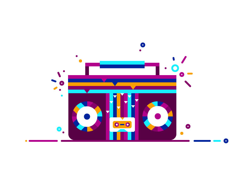 Boombox by Ira Derenskaya on Dribbble