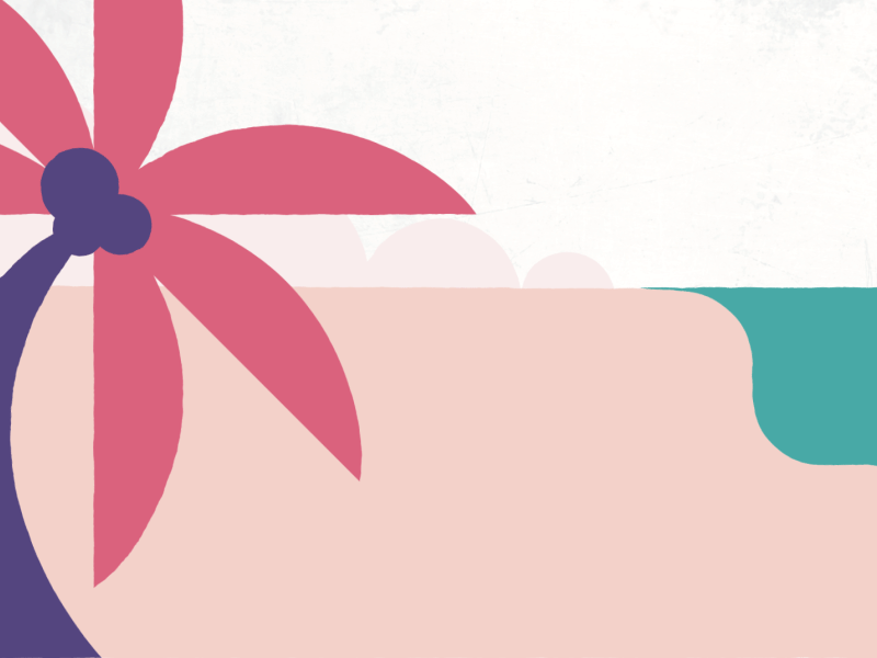 Scene_3 motion design texture seaside beach flat honey moon palm gif after effects .aep animation vacation