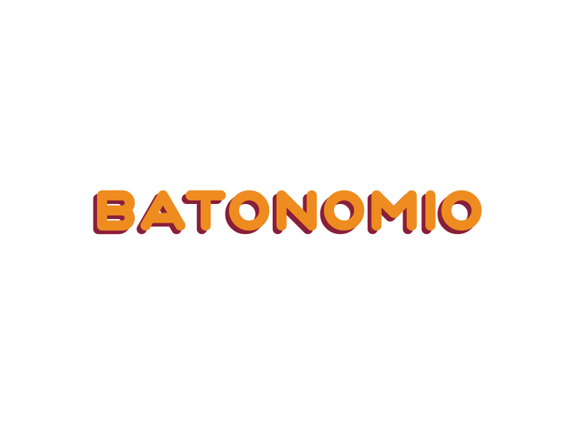 Batonomio after effects animation gif illustration logo motion design motion graphics type