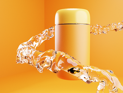 3d bottle modeling with waterfluid 3d blender3d cgi cgi photography design modeling product design