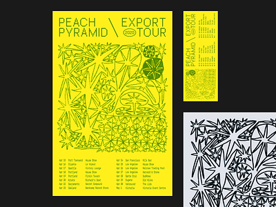 Peach Pyramid \ Export Tour graphic design illustration poster print