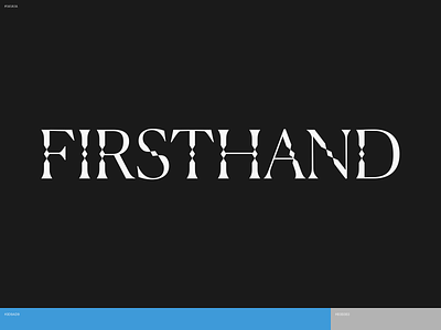 Firsthand Studio brand branding logo logotype type