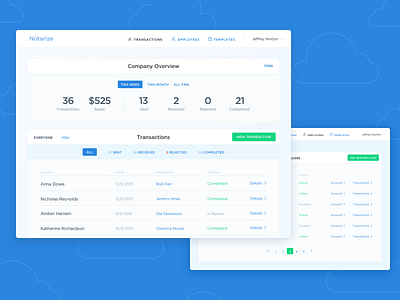 Notarize Admin Dashboard