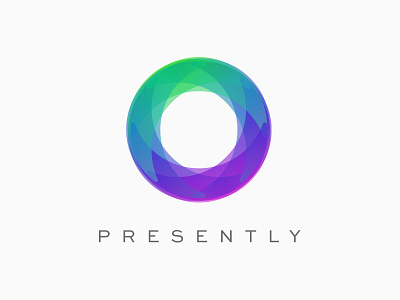 Presently • For the Fullness of Life circle color circle colorful gradient koru mindfulness logo meditation mindfulness therapy transparency