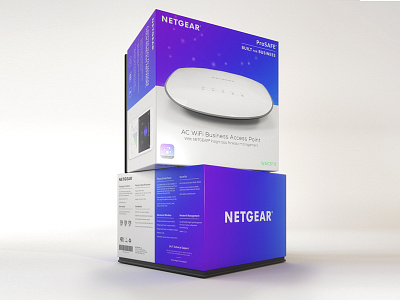 Netgear ProSafe box gradient box netgear package plexus router box