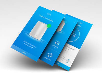 Netgear Orbi App app blue gui mesh network netgear orbi router router gui speed test wireless wireless network