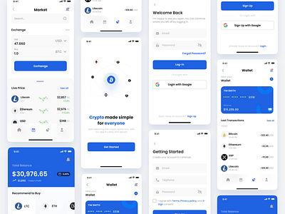 crypto graphic design ui