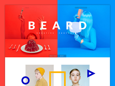 Beard , Creative Portfolio Concept beard creative design portfolio ui web