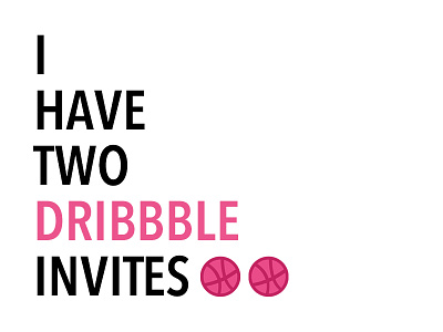 2x Dribbble Invites