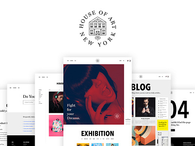 House of art (Final Product) 404 black blog creative design house of art interface sale ui ux web white