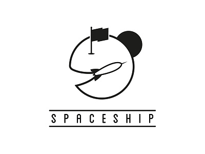 Spaceship adobe graphicdesign illustrator logo milo workingon