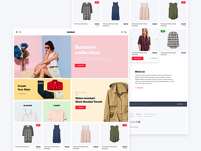 Gooday clothes design ecommerce fashion prestashop shop store wear web