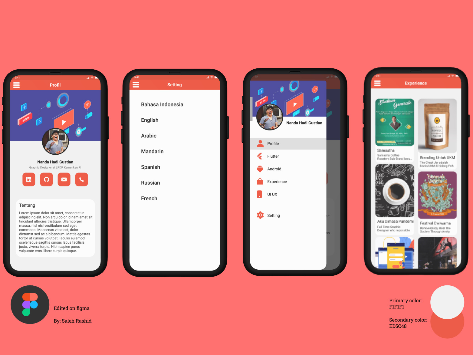 Portfolio App Design by Saleh Rashid Babsel on Dribbble