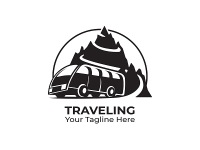 Bus Travel Vintage Logo