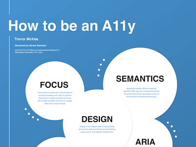 How to be an A11y