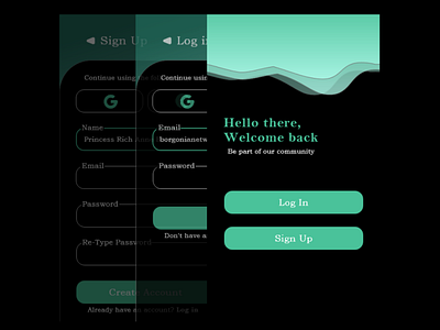 Daily UI :: 001 Sign Up app branding dark mode design graphic design mobile design ui ux