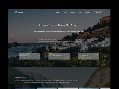 Travel & Tours Landing Page