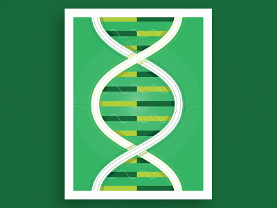 Reproductive Science Illustration annual dna flat funding green illustration linework report reproduction science sequence vector
