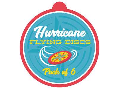 Hurricane frisbee games hang tag sports toys