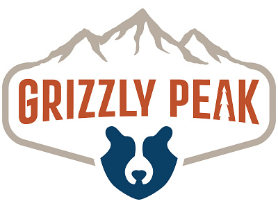 Grizzly Peak Logo camping grizzly logo mountain