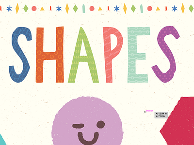 Classroom Poster Shapes education illustration learning patterns shapes textures
