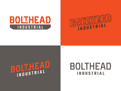 Bolthead Industrial Logo Comps