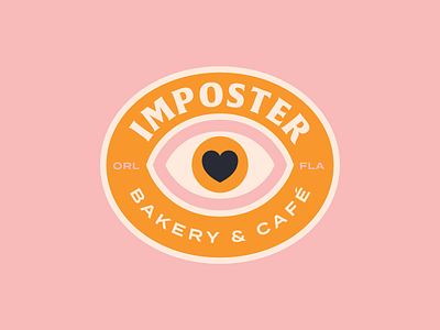 Imposter Bakery & Cafe Logo Badge Lockup badge branding cafe design logo restaurant