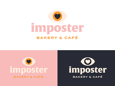 Imposter Bakery & Cafe Logo Variations