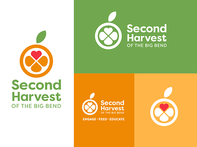 Second Harvest of the Big Bend Logo Design branding florida icon logo orange second harvest