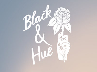 Black & Hue Logo Design branding design logo photographer logo photography tattoo flash