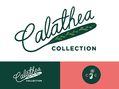 Calathea Collection Logo Design botany branding calathea logo plant shop