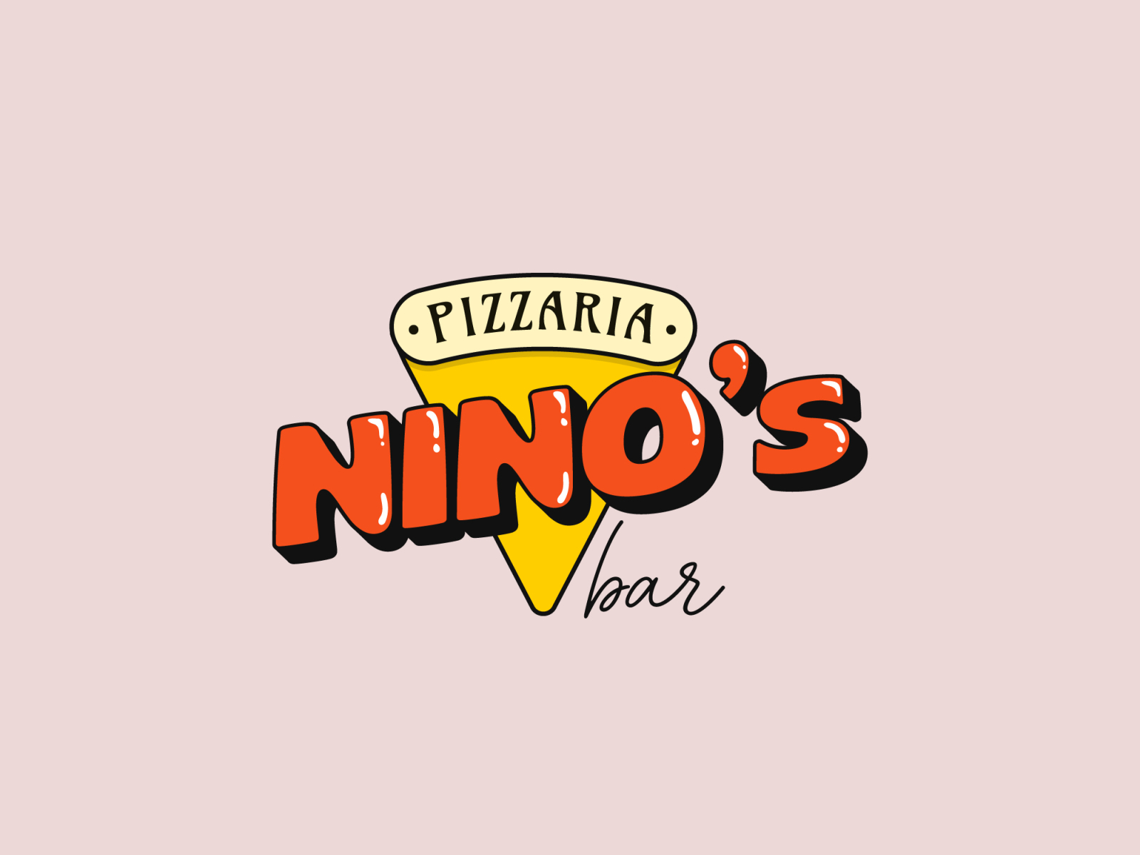 Pizzaria Nino S Bar Logo Design By Lucas Pereira On Dribbble