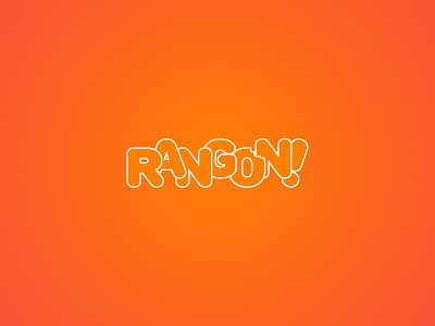 Rangon logo. app brand branding clean design flat identity illustrator lettering logo minimal mobile type typography ui vector