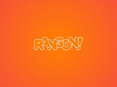 Rangon logo. app brand branding clean design flat identity illustrator lettering logo minimal mobile type typography ui vector