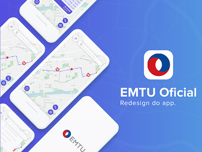 EMTU App - Redesign app bus design flat maps transport ui ux
