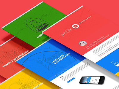 Brand new portfolio case study isometric portfolio responsive rwd showcase website