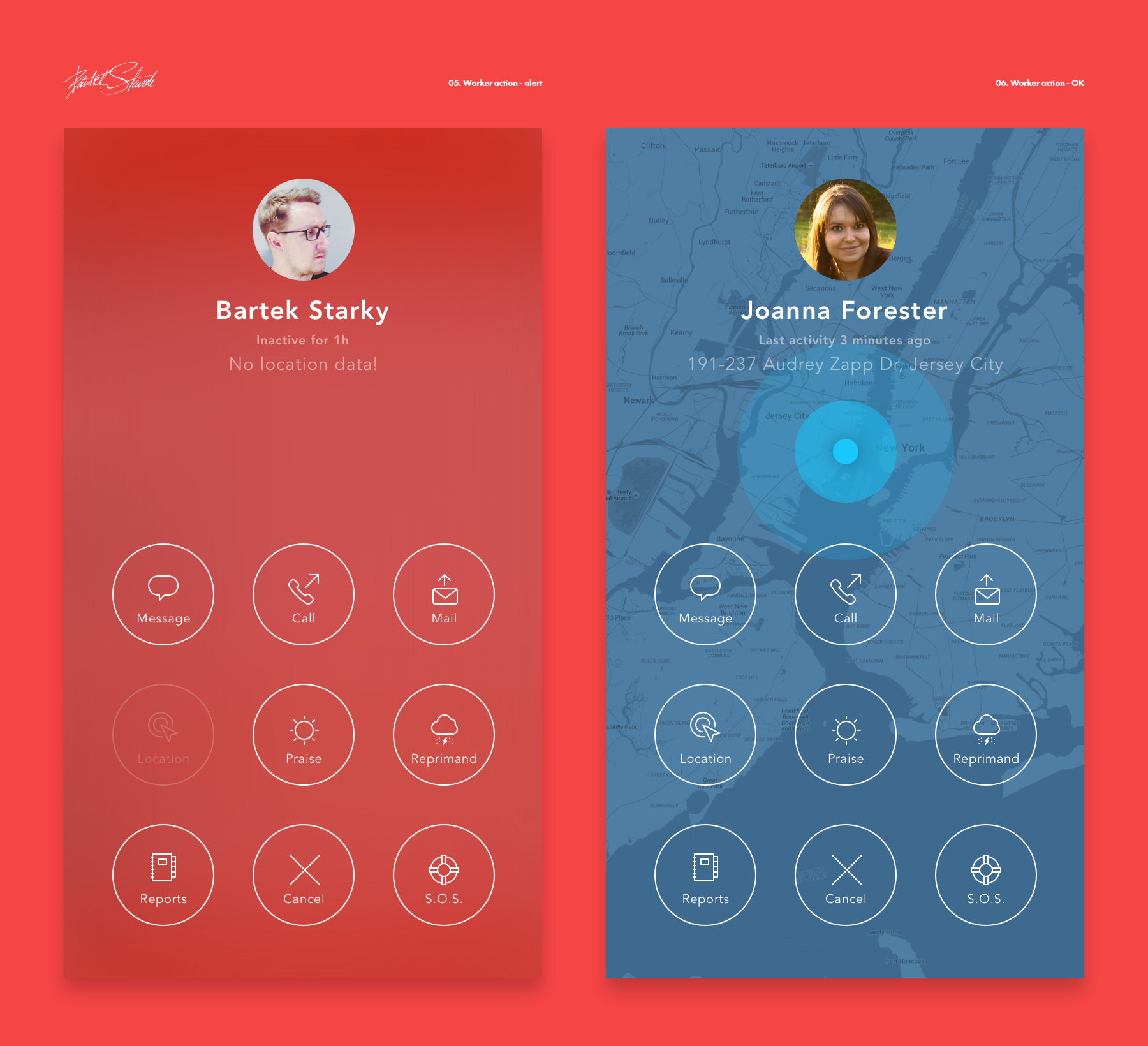 Tracker by Bartek Starak on Dribbble